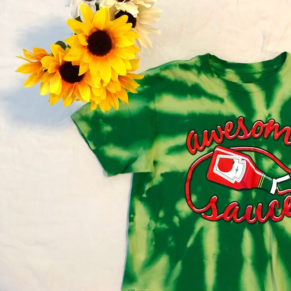 Reversed-dyed Cropped Teeshirt!